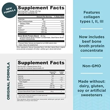 Chocolate Bone Broth Protein Powder - 20g Protein