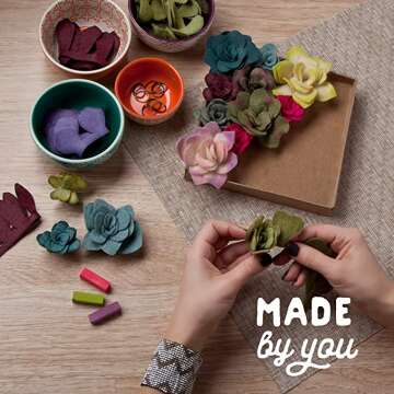 Felt Succulents Kit for Creative DIY Projects