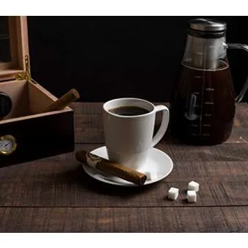 eekay Wares Air-Tight Cold Brew Coffee Maker, Tea, Fruit Infuser, 1.7L, with Double Walled Stainless Steel Removable Filter