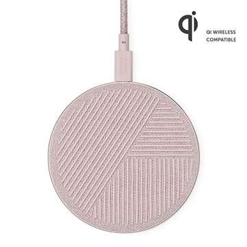 Native Union Drop - High Speed Wireless Charger [Qi Certified] 10W Non-Slip Fast Wireless Charging P...