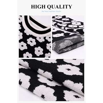 Stylish PRETTYGARDEN Women's Floral Knit Sweater