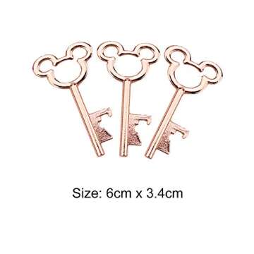 XONOR 50Pcs Vintage Skeleton Key Bottle Openers with 50pcs Escort Card Tag and Twine for Wedding Par...