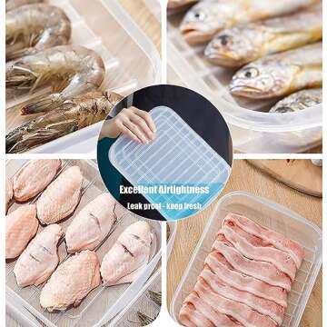 Airtight Plastic Bacon Keeper - Food Storage Containers