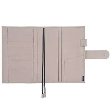 Moterm Leather Cover for A5 Notebooks - Fits Hobonichi Cousin, Stalogy and Midori MD Planners, with ...