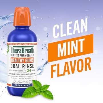 TheraBreath Healthy Gums Mouthwash Clean Mint 16 Fl Oz