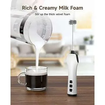 USB Rechargeable Milk Frother - Perfect for Coffee Lovers!