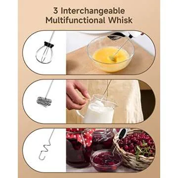 USB Rechargeable Milk Frother - Perfect for Coffee Lovers!