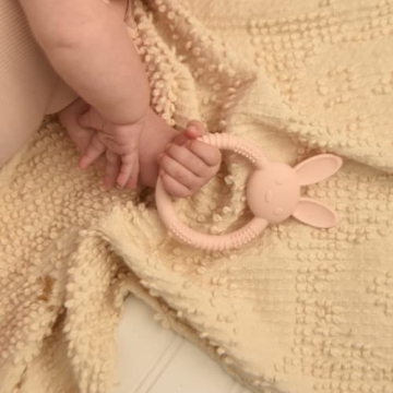 Silicone Bunny Teething Toy for Infants - BPA Free Relief