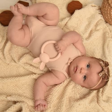 Silicone Bunny Teething Toy for Infants - BPA Free Relief