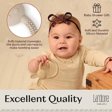 Silicone Bunny Teething Toy for Infants - BPA Free Relief