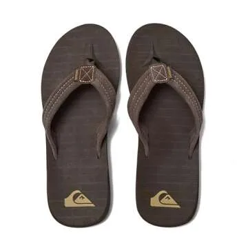 Quiksilver Carver Suede Men's Flip Flops for Everyday Comfort