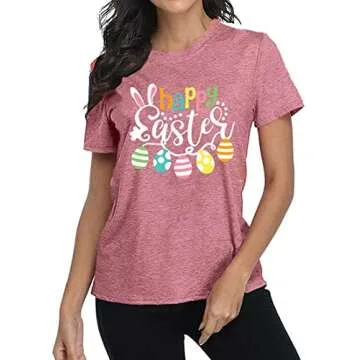 Happy Easter Bunny T-Shirt Comfortable Festive Style