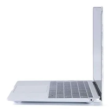 Ruban case for MacBook Air 13 Inch A2337 (M1) / A2179 / A1932 (2021 2020 2019 2018 Release) - Snap On Hard Shell Case Cover for MacBook Air 13 Retina Display with Touch ID, (White Marble)