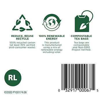 Traditional Medicinals Organic Raspberry Leaf Herbal Tea, Eases Menstrual Cramps & Supports Healthy Pregnancy (Pack of 2) - 32 Tea Bags