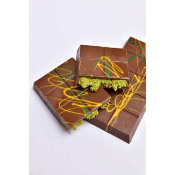 Dubai Chocolate Pistachio Kunafa, Fresh Daily Delivery, 200 gr, Gift Package for Special Occasions