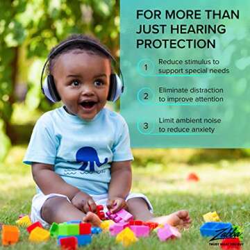 HEARTEK Baby Noise Cancelling Earmuffs - 0-3 Years
