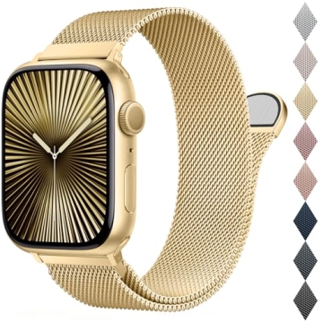 BELONGME Mesh Metal Loop Apple Watch Band - Adjustable & Stylish Design