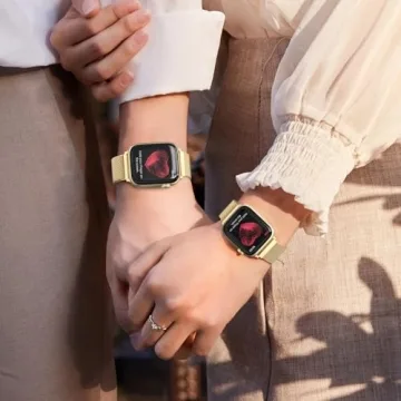 BELONGME Adjustable Mesh Metal Apple Watch Band