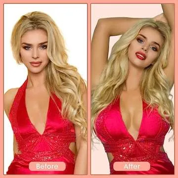 Antmoilios Boobtape, Breathable Breast Lift Boob Tape, 1 Body Tape, 5 Pairs Satin Breast Petals, Silicone Breast Reusable Adhesive Bra, 36 Pieces Double Sided Tape, for Large Breasts A-G Cup (Beige)