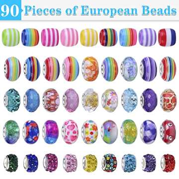 AIPRIDY 150 Pieces Charm Bracelet Making Kit,Unicorn Mermaid Crafts Gifts Set Can Inspires Imaginati...