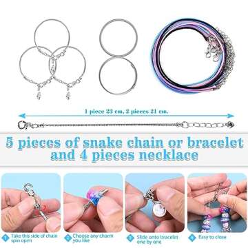 AIPRIDY 150 Pieces Charm Bracelet Making Kit,Unicorn Mermaid Crafts Gifts Set Can Inspires Imagination and Creativity,Jewelry Making Kit Perfect Gifts for Girls 5-12 Years Old (150 Pieces)