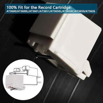 2 Pack ATN3600L Diamond Record Player Needles Replacement Stylus for Audio-Technica AT-LP60X, AT-LP60XBT, AT-LP60XBT-USB, ATN91, ATN90 Vinyl Turntable Player