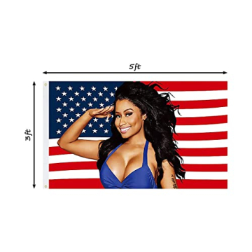 Nicki Minaj Flag Durable Polyester 3x5 FT with Brass Grommets