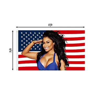 Nicki Minaj Flag Durable Polyester 3x5 FT with Brass Grommets