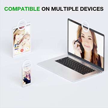 MiLite Clip On Ring Light for Professional Video Calls