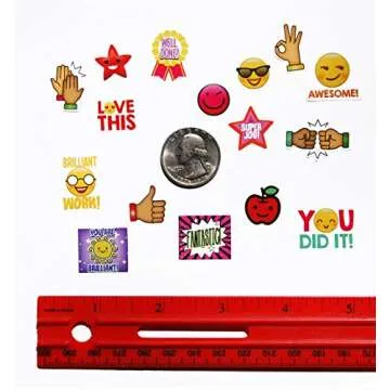 Josephine on Caffeine Teacher Stickers for Kids- Bulk Teacher Supplies Value Pack 5600 Reward Stickers Classroom Supplies School Supplies for Teachers