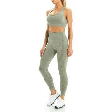 WodoWei Women's Seamless Workout Set for Yoga & Gym