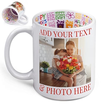 Personalized Mom Mug with Photo - Custom Gifts for Mother's Day