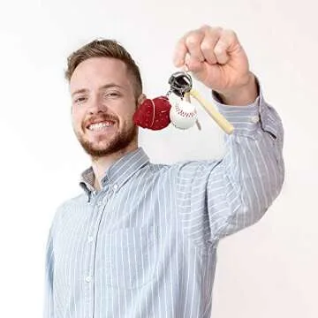 ArtCreativity Baseball Keychains Set of 12 for Kids