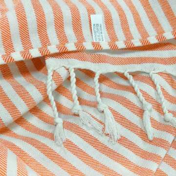 PANDUDU Turkish Beach Towel Oversized - 39"x71" Quick Dry Sand Free Beach Towels for Adults,Extra La...