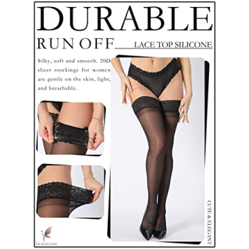DORALLURE Thigh Highs - Durable, Stylish & Comfortable Stockings