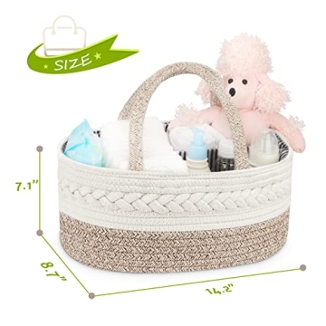 Maliton Diaper Caddy Organizer - Baby Essential Storage Solution