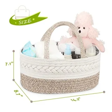Maliton Diaper Caddy Organizer - Baby Essential Storage Solution