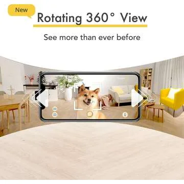 Wide-Angle Pet Camera for Home Monitoring