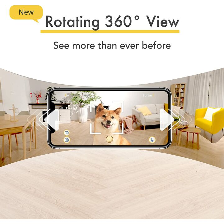 Wide-Angle Pet Camera for Home Monitoring