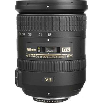 Nikon 18-200mm f/3.5-5.6G ED VR II Lens - Certified Renewed