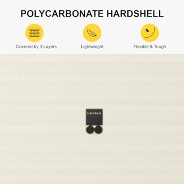 LEVEL8 Stylish Carry-On Luggage Lightweight and Durable