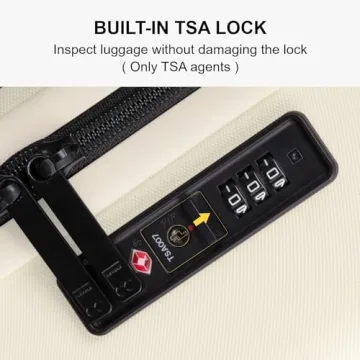 LEVEL8 Stylish Carry-On Luggage Lightweight and Durable