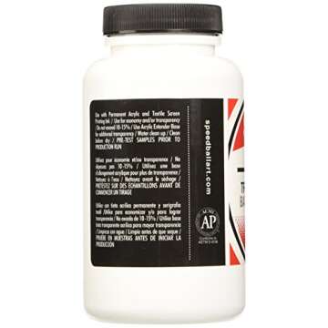 Speedball 8-Ounce Fabric & Acrylic Transparent Base for Creative Projects