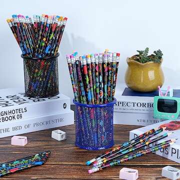 100 Pcs Motivational Pencils Bulk, Fun Inspirational School Pencils for Classroom, Cute Wood Pencils with Encourage Positive Sayings, Back to School Supplies for Kids Student Teacher Classroom Reward