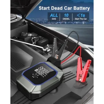 Car Jump Starter and Air Compressor - 6000A Power