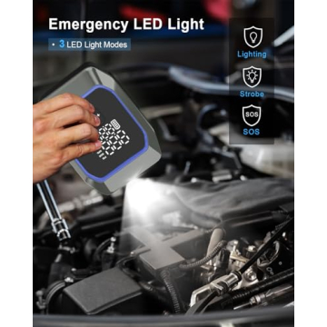 Car Jump Starter and Air Compressor - 6000A Power