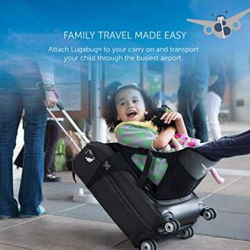 Lugabug Travel Seat for Kids, The Original and Patented Ride-On Suitcase for Toddlers, Child Carrier...