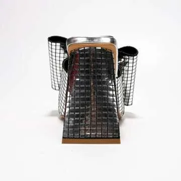 Cape Robbin Bow Metallic Heels For Women - Bow High Heels For Women - Disco Shoes Women - Chunky Block Heels With Bow Tie & Square Open Toe Discoball