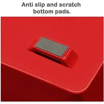 Acrimet 3 Tier Letter Tray Desktop Organizer in Red