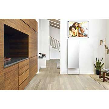 Wall Mount Floating Lucite Picture Frames 8x10 Office Family,Clear Acrylic Decorative 8 x 10 Frameless Wall Frame uv Protected for Photo Art Memories Anniversary Wedding (Full frame size 9x11inch)